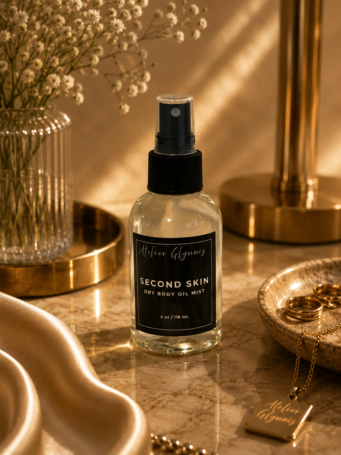 Second Skin – 4 oz Dry Body Oil Mist