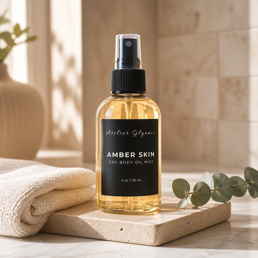 Amber Skin – 4 oz Dry Body Oil Mist