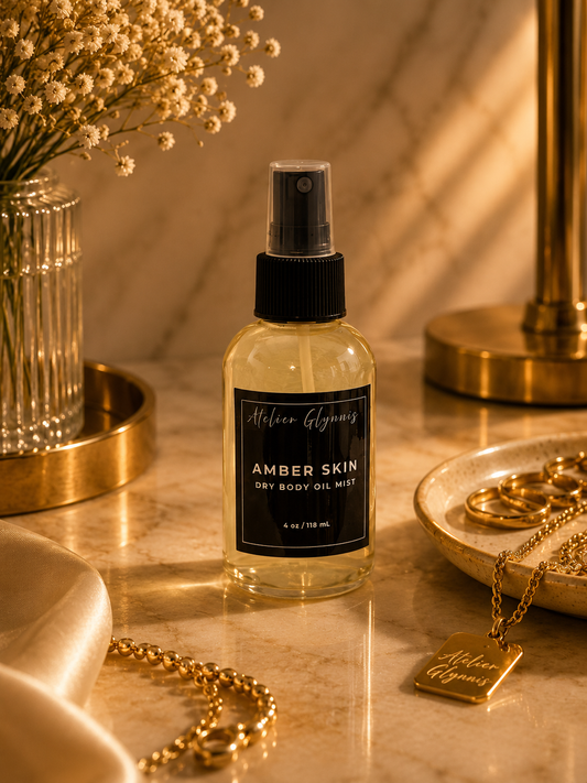 Amber Skin – 4 oz Dry Body Oil Mist