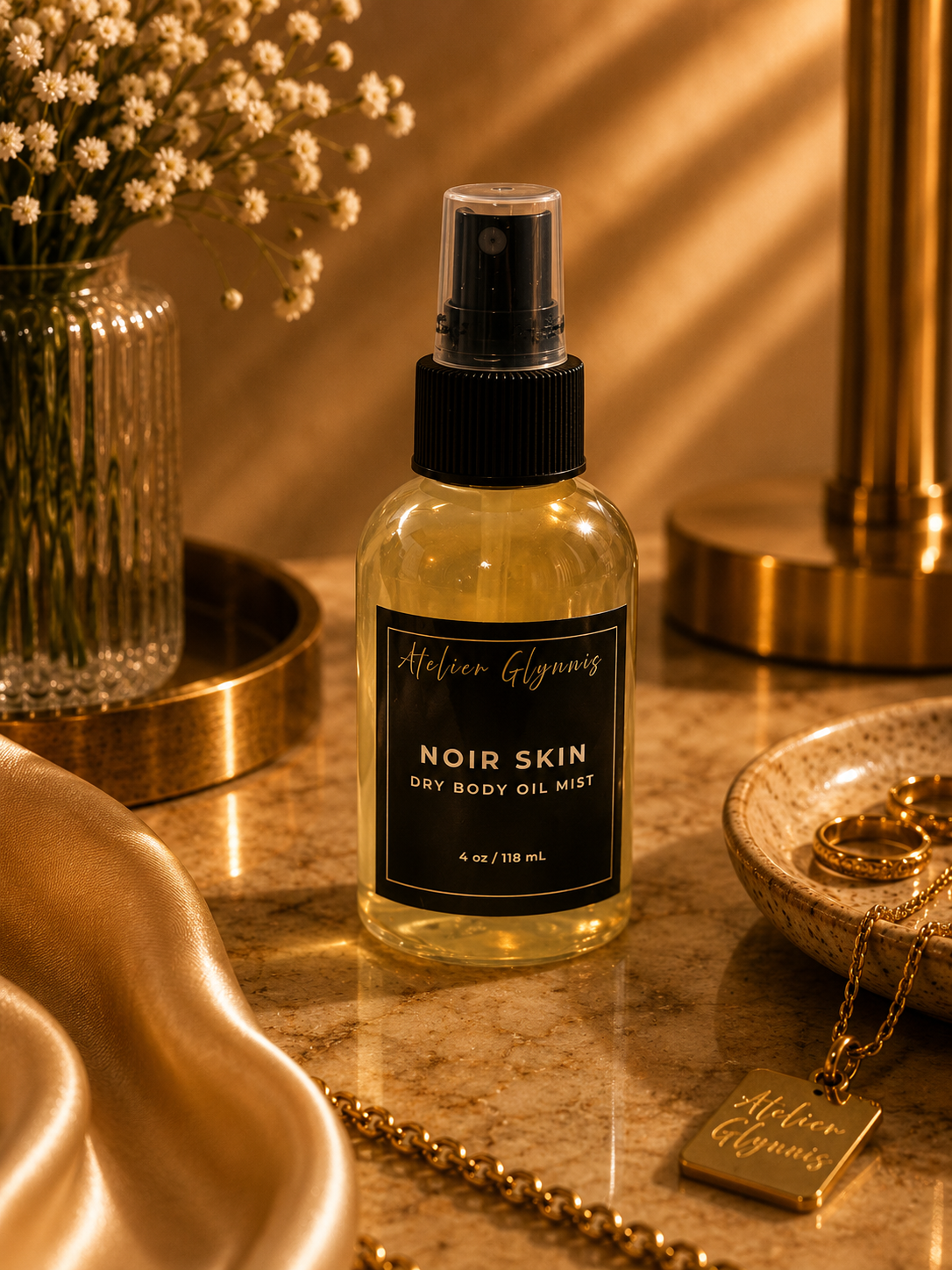 Noir Skin – 4 oz Dry Body Oil Mist