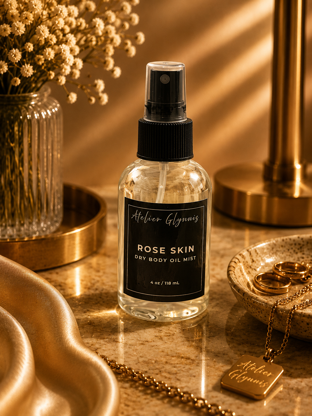Rose Skin – 4 oz Dry Body Oil Mist